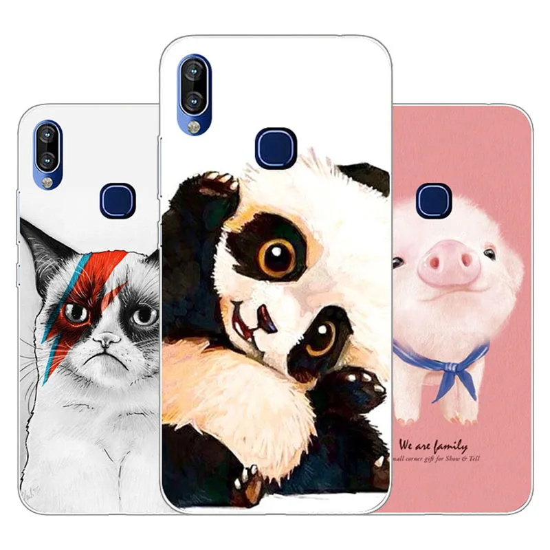 

Infinix Hot 7 X624 Case,Silicon panda cartoon Painting Soft TPU Back Cover for Infinix Hot7 X624 X624B protect Phone cases