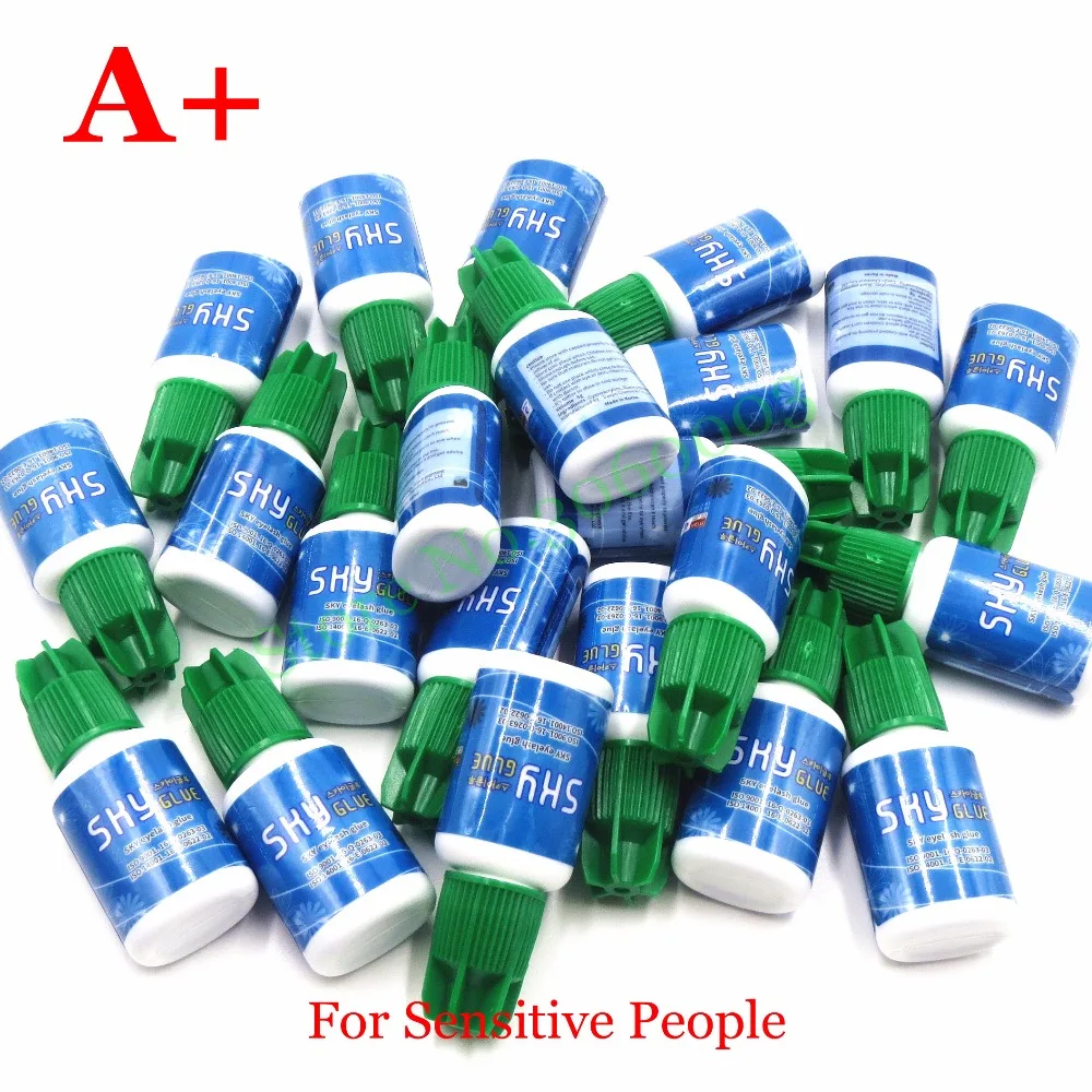 

Free Shipping 1 bottle Korea Sky Glue A+ for Sensitive Skin Drying Time 9-11 seconds can lasting 2-3 weeks
