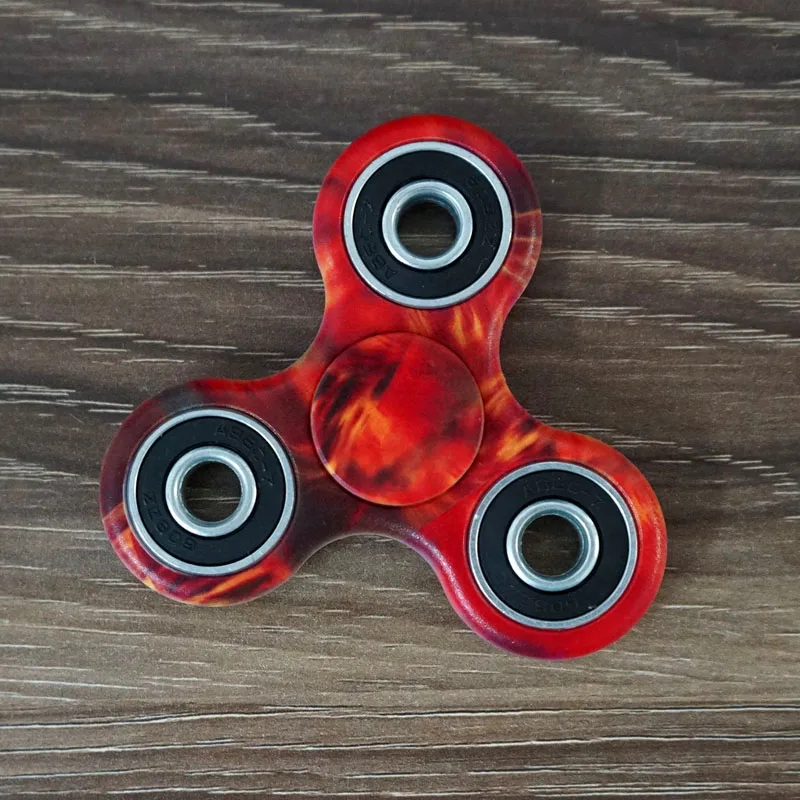 Распродажа Спиннер ручной Спиннер снятие стресса Tri-Spinner Спиннер ручной Спиннер камуфляж многоцветный EDC фокус Игрушки B0507