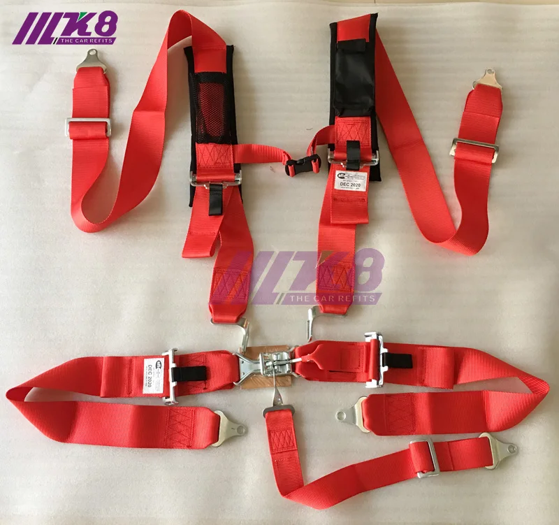 

K8-8002 3 Inch 5 point SFI 16.1 Rated Latch Link Car Auto Racing Sport Seat Belt Safety Racing Harness