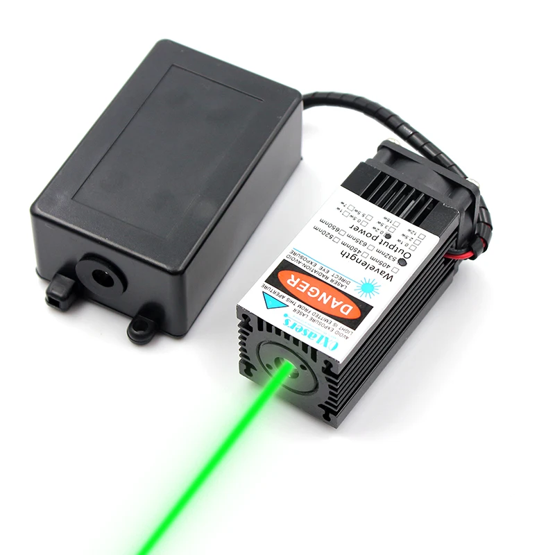 

oxlasers 200mW 532nm 12V high power green laser modules TTL green laser beam stage light show with cooling fan free shipping