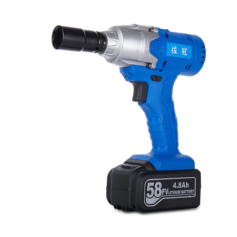  58V rechargeable lithium Battery Electric wrench Impact Socket wrench Auto repair tools Woodworking