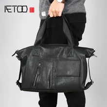 AETOO Original handbag leather men bag handmade business bag leather men bag shoulder Messenger bag casual men's briefcase