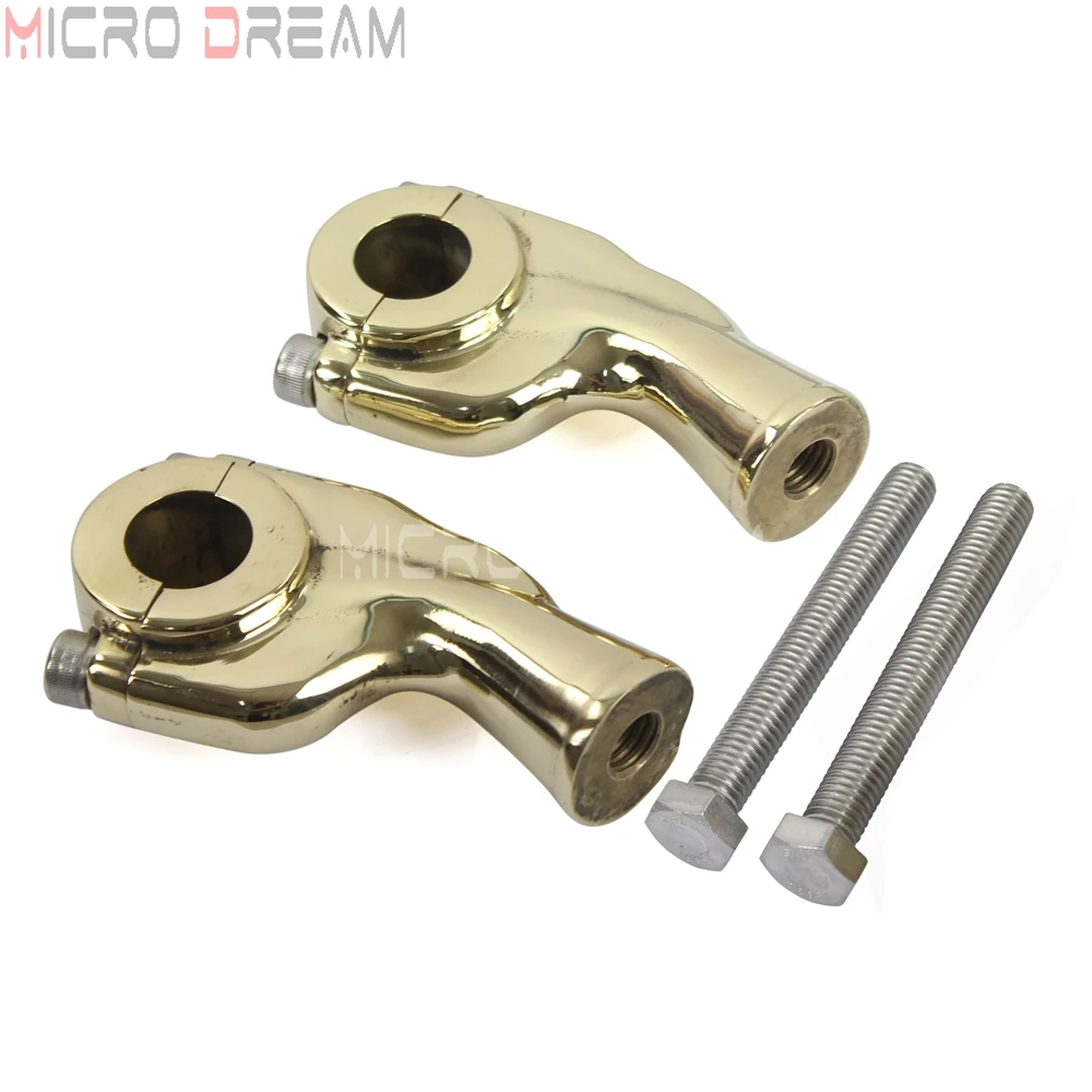 Универсальный 7/" 22 мм конус латунь Руль управления для мотоциклов Riser Harley кафе, Рейсер, чоппер мотоцикл велосипед 7,8 дюймов Ручка Бар Зажим