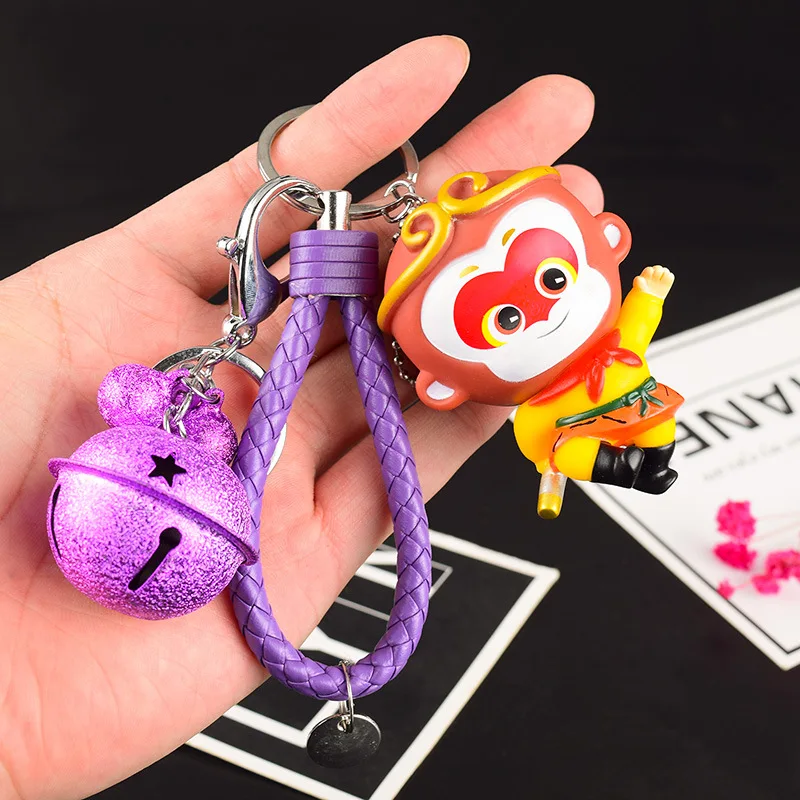 

2019 Fashion Creative Cartoon Cartoon Monkey King Key Chain Jewelry Pendant Fashion Car Animal Key Chain Exquisite Gifts