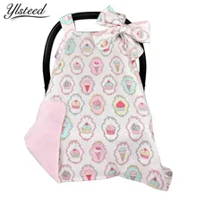 Детское автокресло крышка Carseat навес с большой бант Multi-Применение ребенка корзина крышка торт звезда печатных корзина навес