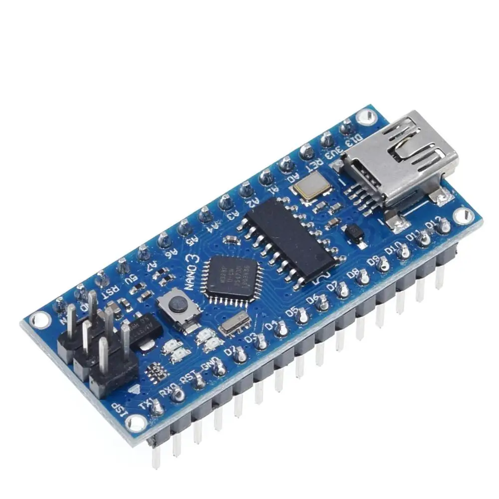 Мини-usb с контроллером загрузчика Nano 3,0 совместимый для arduino CH340 USB драйвер 16 МГц NANO V3.0 Сварка Atmega328 хорошее