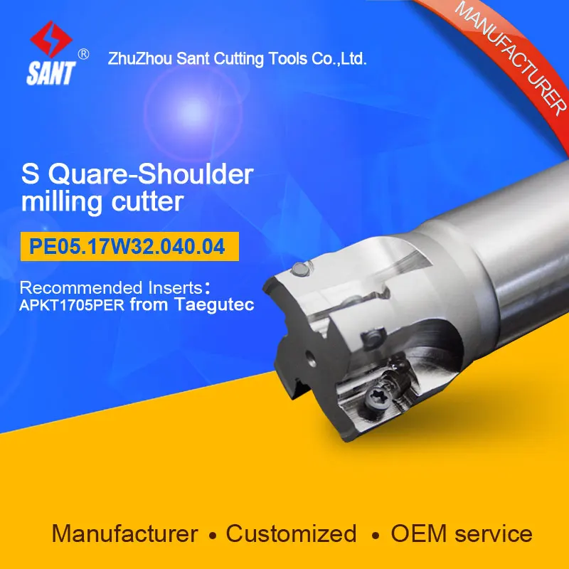 Durable CNC lathe machining center indexable square shoulder milling tools holder with high precision PE05.17Z32.032.03 | Инструменты