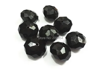 

12mm 750pcs/bag ,22mm 120pcs/bag, Solid Black Rondelle Beads Free Shipment !