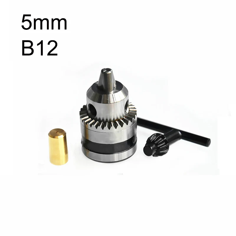 

Mini Electric Drill Chuck 1.5-10mm B12 Taper Mounted Lathe Chuck PCB Mini Drill Press For Motor Shaft Connecting Rod 5mm