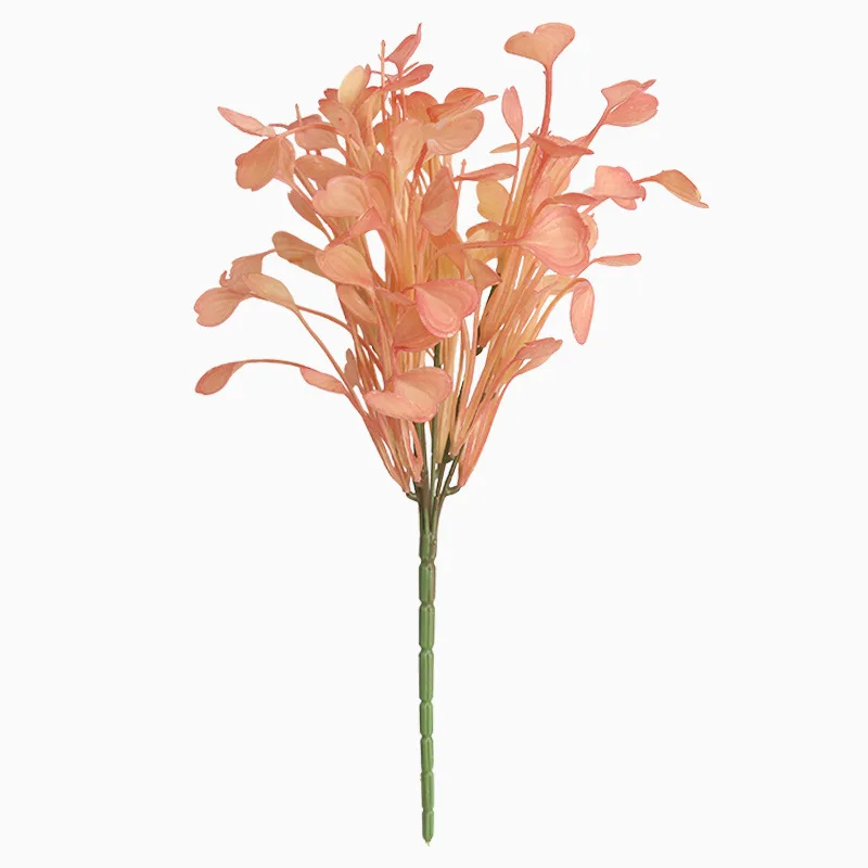 

HUAIU Artificial Flower Ginkgo Leaves Bundle Fake Grass For Home Decoration Wedding Flower Foliage DIY Plant Wall Fake Flower