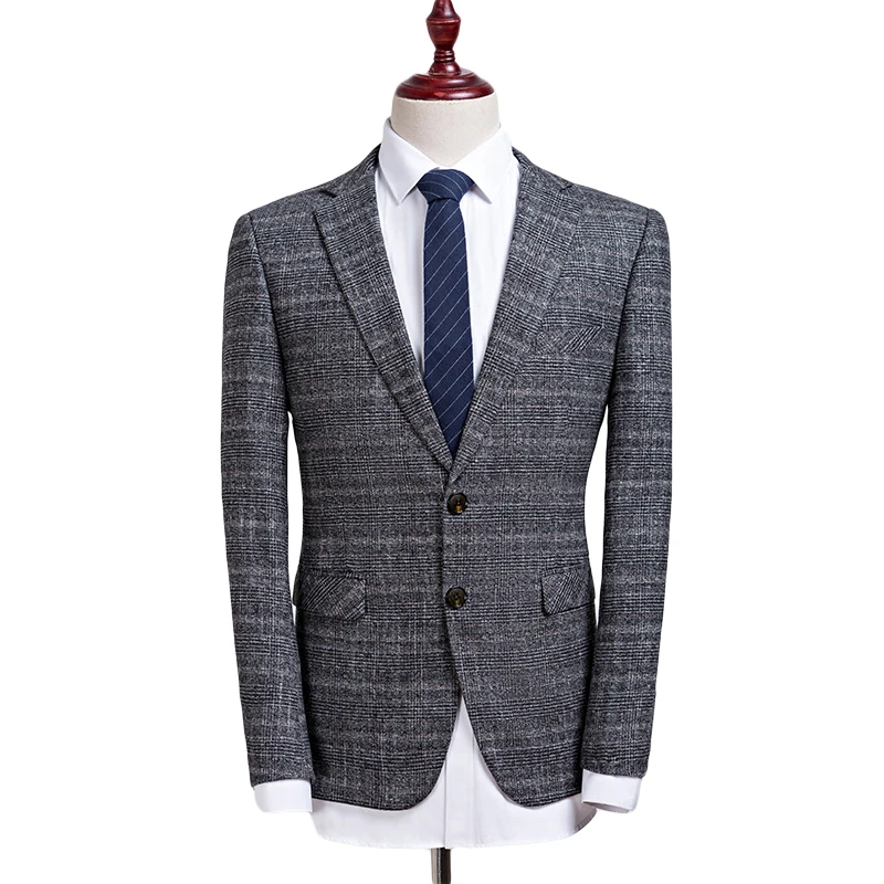 

Leisure Suits for Men Fashion Suits Non Ironing Gray Blazers Male Business Casual Men Jacket Suits Brand High Quality Gent Life