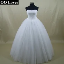 QQ Lover New Simple Robe De Mariage Ball Gown Wedding Dress Bridal Gown Vestido De Noiva