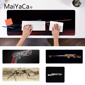 

MaiYaCa New Design Gun Picture Gamer Speed Mice Retail Small Rubber Mousepad Durable Rubber Mouse Mat Pad