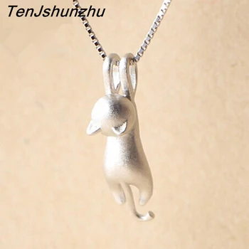 

Women 925 Sterling Silver Necklaces Cats Pendants&Necklaces Pure Sterling Silver 925 Necklace Jewelry