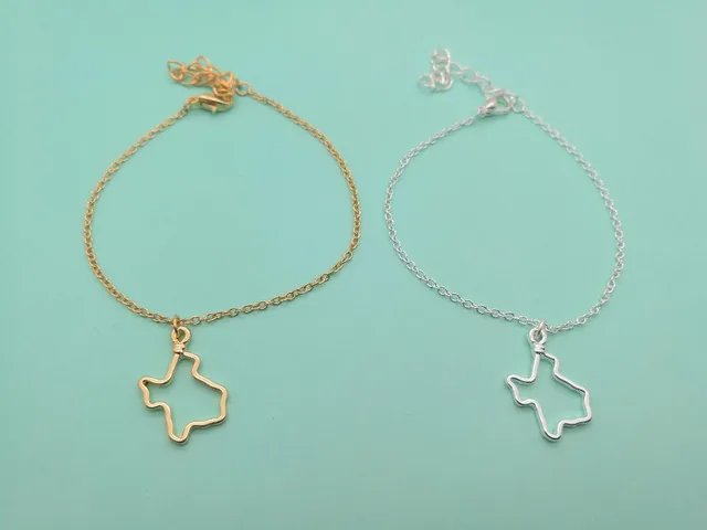 10pc State Of Texas Bracelets Hollow Outline Map 10pc State Of Texas Bracelets Hollow Outline Map Bracelet America Usa Tx
