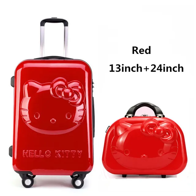 Buy 13/18/20/24inch Kids Hello Kitty Luggage Sets
