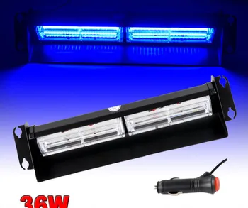 

36W COB LED Emergency Hazard Warning Windshield Dash Board Strobe Light Blue 12V