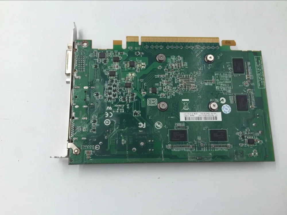 Бесплатная доставка Warraty 3 месяцев 594378 001 ATI Radeon HD5570 (RV830XT) 2 ГБ памяти PCIe видеокарта