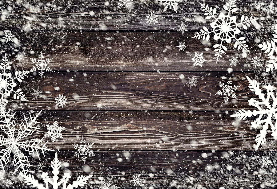 

Laeacco Christmas Snow Flake Wooden Board Scene Baby Photography Backgrounds Customized Photographic Backdrops For Photo Studio