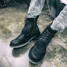 Черные, кофейные мужские итальянские кожаные армейские ботинки-дезерты, ботильоны на шнуровке с пряжками, Мужская модная обувь в стиле ретро, Ботинки martin для подиума