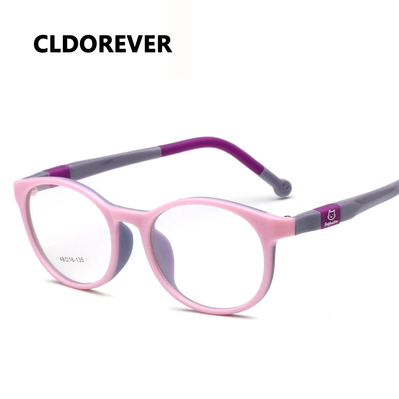 Fashion 2017 TR90 Children Eyeglasses Cartoon Cat ...
