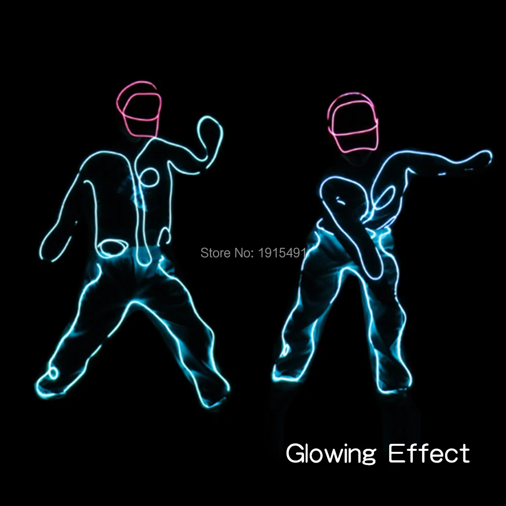 

EL Cold Light Hip Hop Glowing Costume Trendy Evening Party Accessory Festival Party Lights Light Up Night Club Flashing Clothes