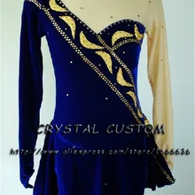 Лидер продаж, платья для катания на коньках для девочек из спандекса, изящные новые брендовые соревнования в фигурном катании, платье на заказ DR2655