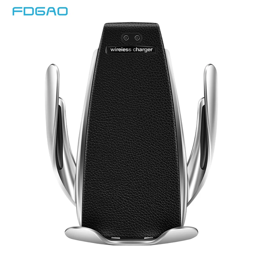 FDGAO Qi Wireless Car Charger Automatic Clamping Fast