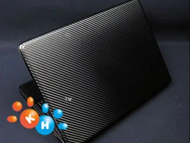 KH ноутбука углеродного волокна крокодил змеиной кожи Стикеры кожного Покрова гвардии протектор для lenovo Йога 730-13IKB 13,3" - Цвет: Black Carbon fiber