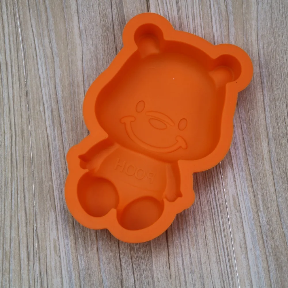 Антипригарные формы для шоколада Bear поднос пищевых продуктов печенья торта Topper
