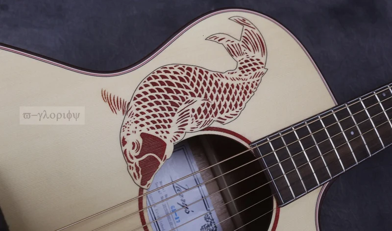 

good quality good sound larry acoustic electric guitar