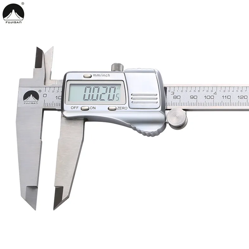 

FUJISAN Digital Caliper 0-300mm/0.01mm Vernier Calipers Metric/Inch Stainless Steel Electronic Micrometer Gauge Measure Tools