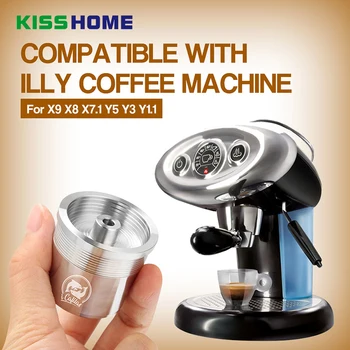 

304 Stainless Steel Reusable Refillable Coffee Filter Capsule Fit for illy Espresso High Quailty Creamy Capsule Coffee Tools