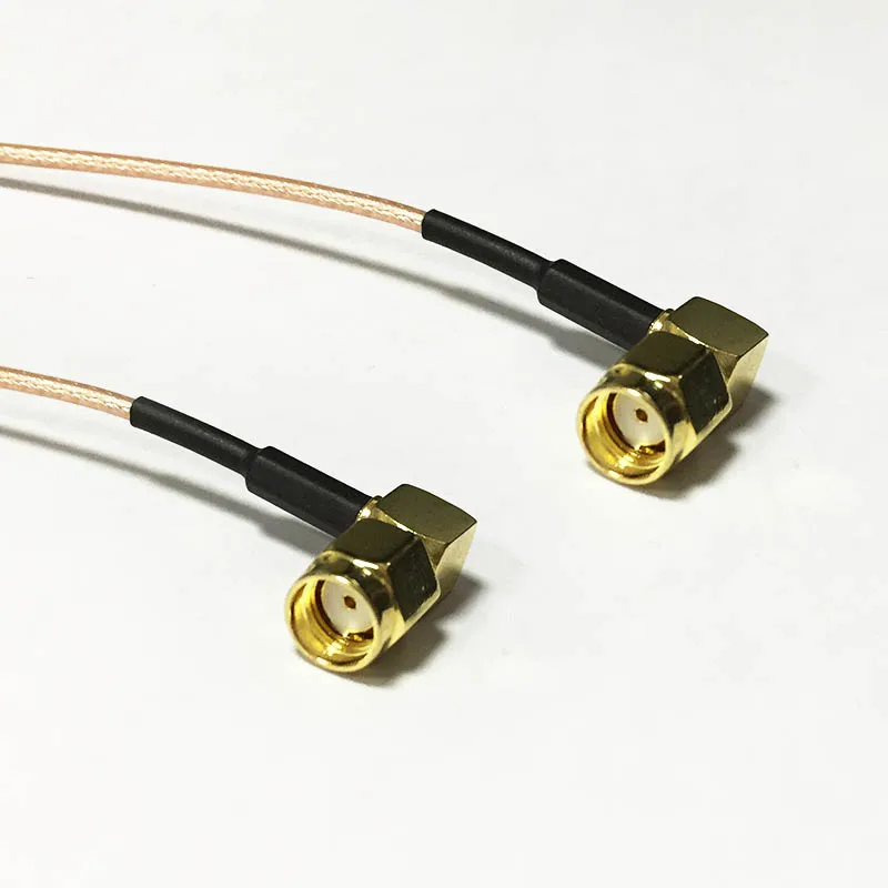 PIGTAIL JUMPER CABLE Wi-Fi ANTENNA RP-SMA TO N MALE CONNECTOR 12/" MADE IN USA
