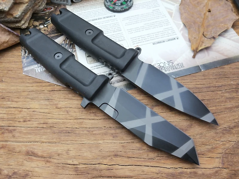 LCM66 Высокое качество нож с фиксированным лезвием 7Cr17Mov лезвие TPR ручка охотничий инструмент экстрима Походный нож открытый инструмент для выживания на открытом воздухе