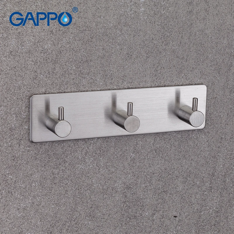 GAPPO Robe Hooks 3 clothes hook stainless steel Hooks Wall mount Coat