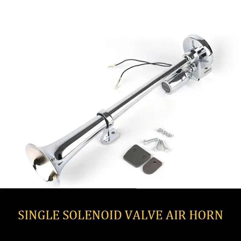 

Universal 17 Inch 150DB Loud Car Air Horn 12V 110 Hertz Single Trumpet Compressor for Trucks Cars Automobiles