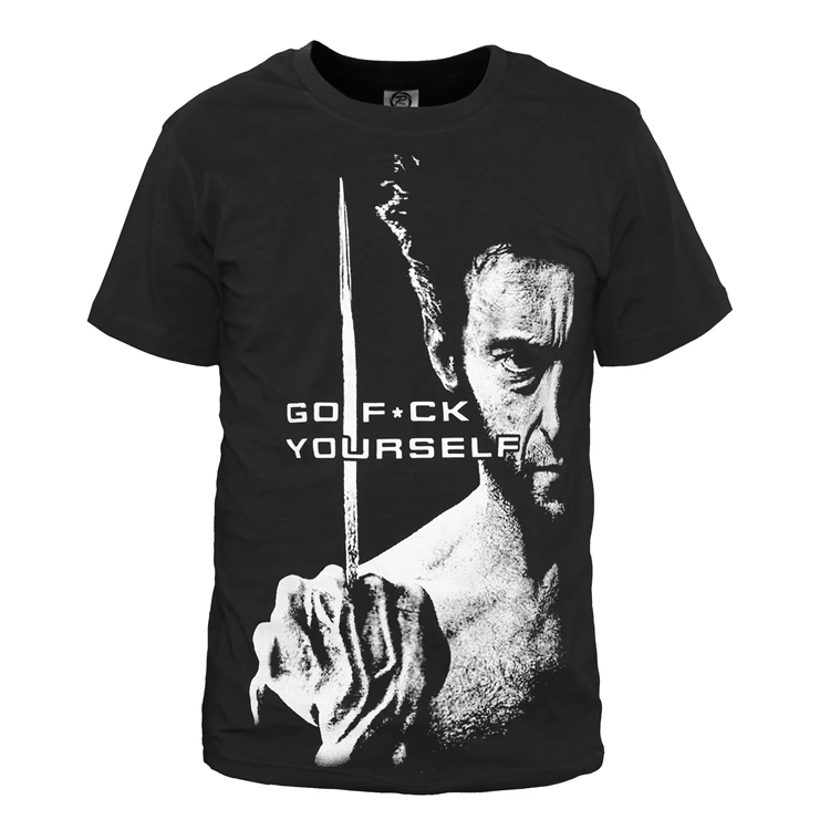 

X-Men Wolveriner T Shirt 100% cotton solid color o neck superhero short sleeve T-shirt for men CM455
