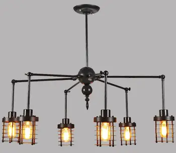 

A1 Industrial designer oft retro creative lighting the A1 village dining room pendant light small iron staircase Iron Light GY79