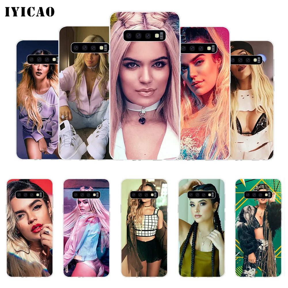 IYICAO Latin singer Karol G Soft Silicone Phone Case for Samsung Galaxy S10e S10 S9 S8 Plus S7 Edge TPU Cover | Мобильные телефоны
