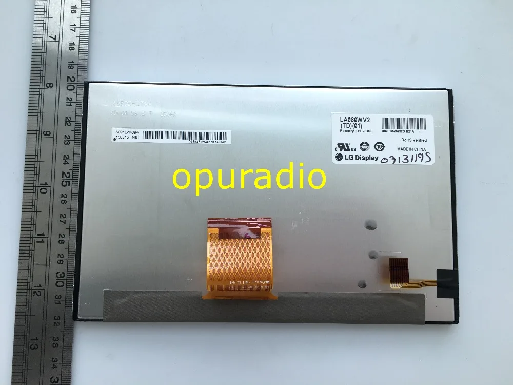 Фирменная новинка 8," TFT ЖК-дисплей планшета LA080WV2(TD)(01) ЖК-дисплей Экран для Toyota Highlander(-) RAV4 Авто Запчасти комплект из 2 предметов