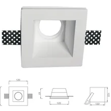 Встраиваемый потолочный светильник lig Гипсовый светильник, штукатурка Trimles светодиодный светильник, декоративный светодиодный фонарь для inddor 6 шт./партия