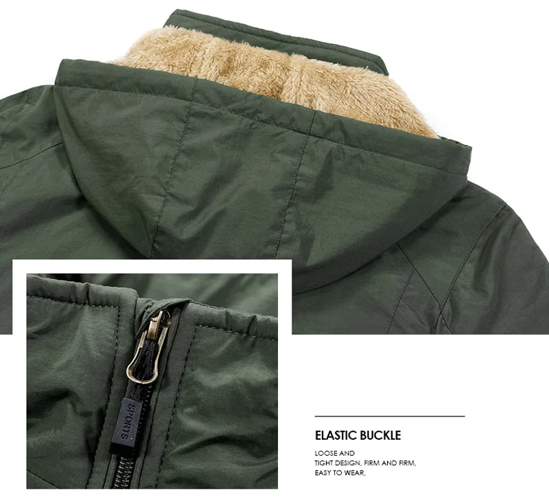 XIYOUNIAO, большие размеры, M~ 5XL, 6XL, Меховая зимняя куртка с капюшоном, Мужская модная теплая шерстяная подкладка, мужская куртка и пальто, ветрозащитная Мужская парка