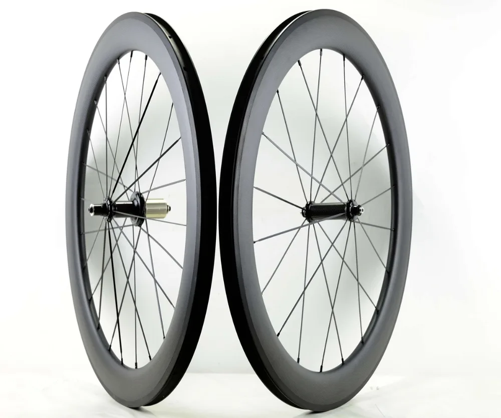 Top Outlet! 700C 38/50/60/mm depth Road carbon wheels 25mm width Clincher/tubular bike carbon wheelset UD matte finish U-shape rim 3 Top Outlet! 700C 38/50/60/mm depth Road carbon wheels 25mm width Clincher/tubular bike carbon wheelset UD matte finish U-shape rim 3