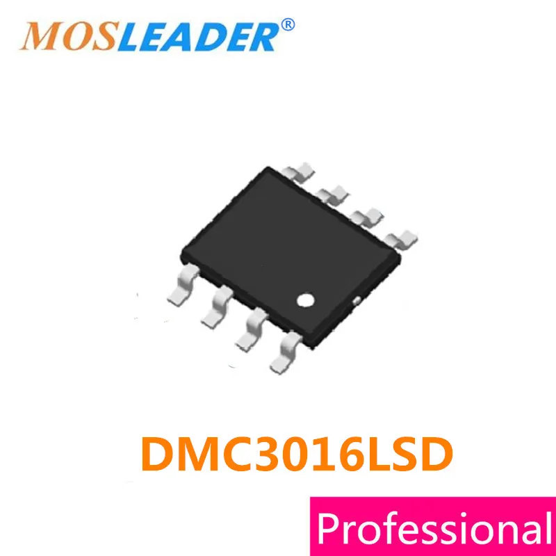 Mosleader sop8 100 шт. DMC3016LSD DMC3016L DMC3016 MOSFET высокого качества