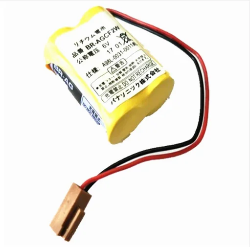 Для 20 шт Baterias Originais BR-AGCF2W литиевая 6 V PLC Bateria Com вилка Preto Para Fanuc A98L-0031-0011# L