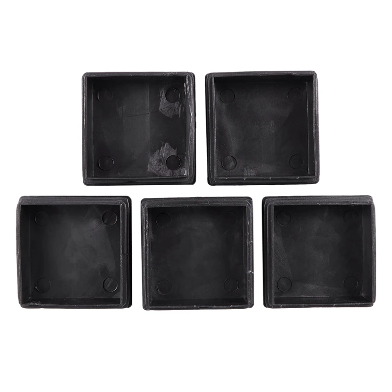 Square plastic plug cover protective caps for cables 60 mm x 60 mm 5 pieces