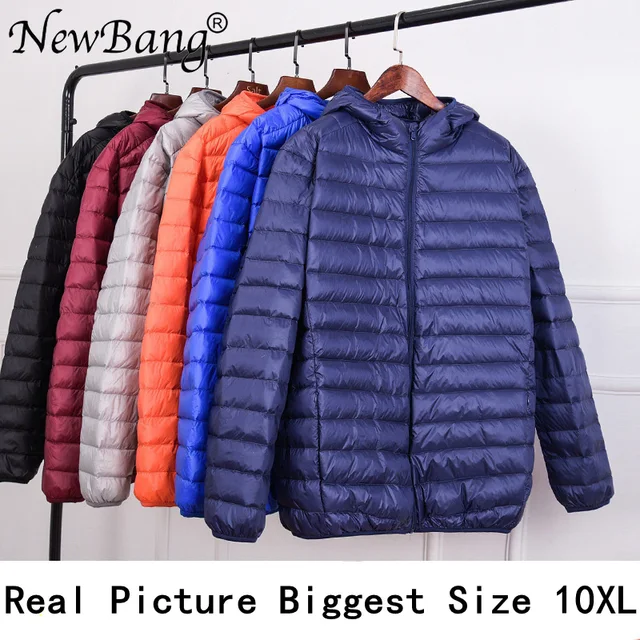 NewBang Plus 11XL 10XL 9XL Men's Down Jacket Ultra Light Down Jacket Men Windbreaker Feather Parka Man Winter Large Size Outwear 2