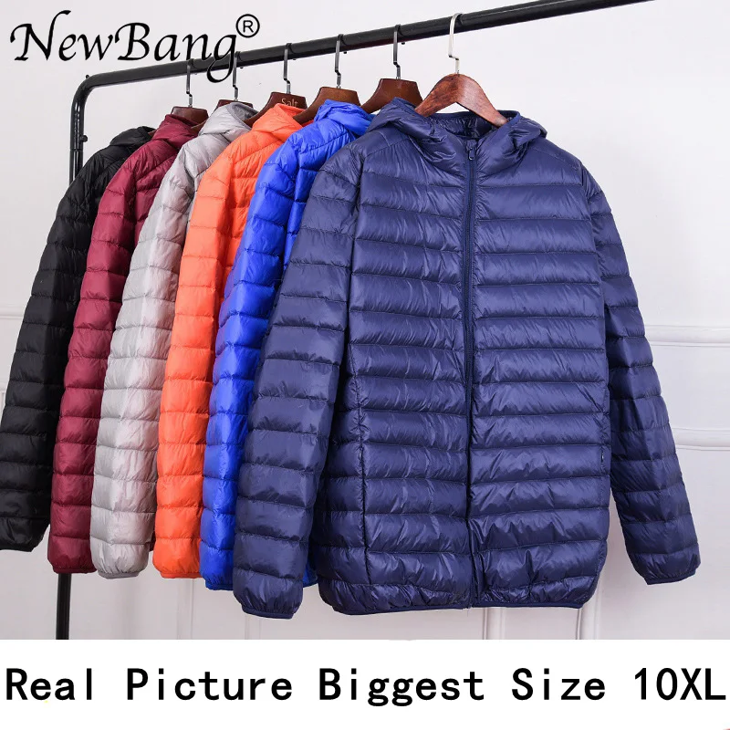 Мужская куртка пуховик NewBang Plus 11XL 10XL 9XL Ультралегкая ветровка парка с перьями